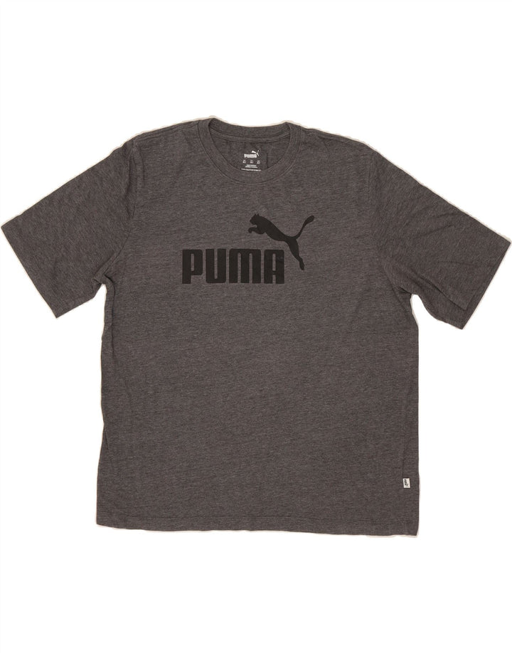 PUMA Mens Graphic T-Shirt Top XL Grey Cotton Vintage Puma and Second-Hand Puma from Messina Hembry 