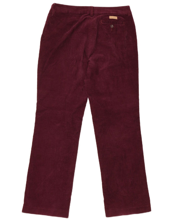 Henry Cottons Damen Cordhose IT 44 Medium W32 L30 Burgund