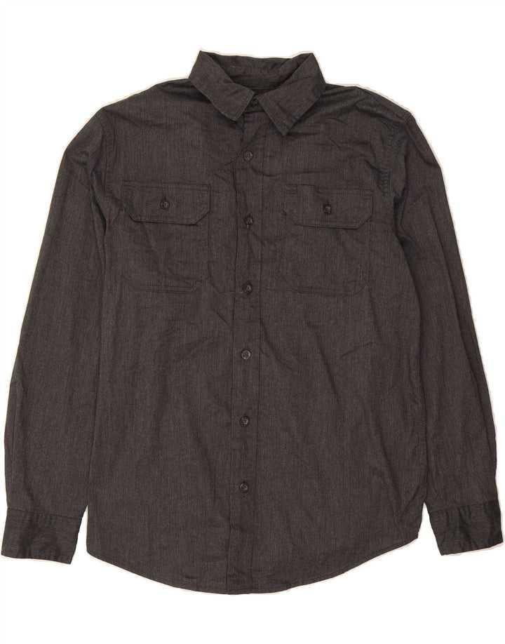 WRANGLER Mens Flannel Shirt Small Grey Cotton Vintage Wrangler and Second-Hand Wrangler from Messina Hembry 