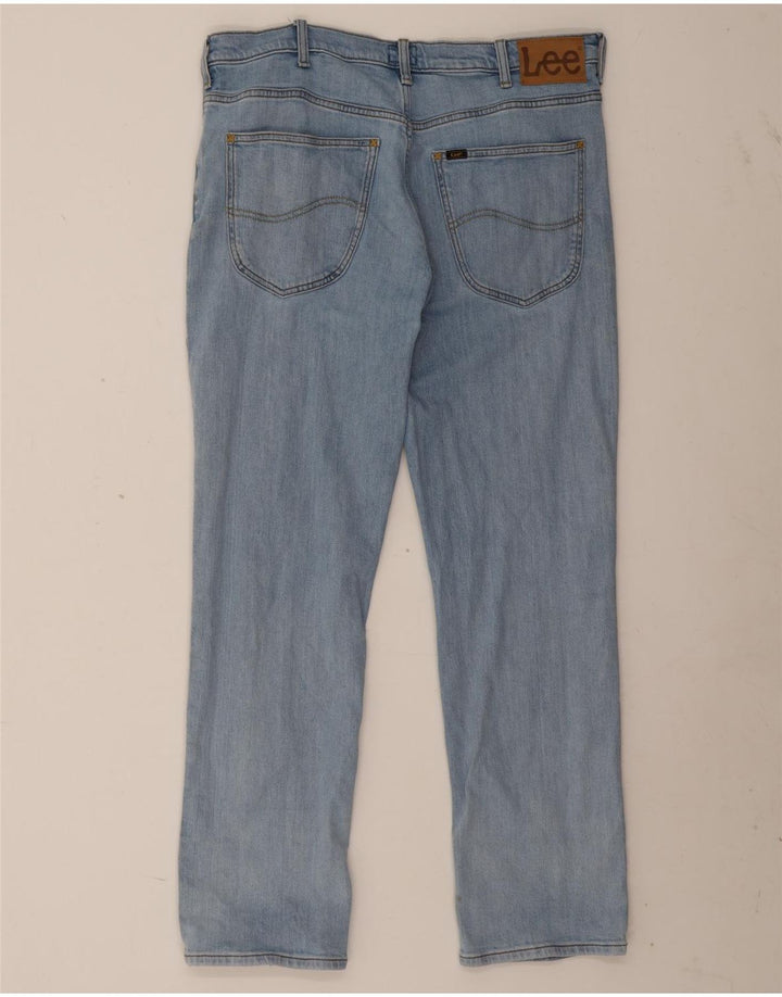 Lee Herren Brooklyn Straight Jeans W36 L30 Blaue Baumwolle