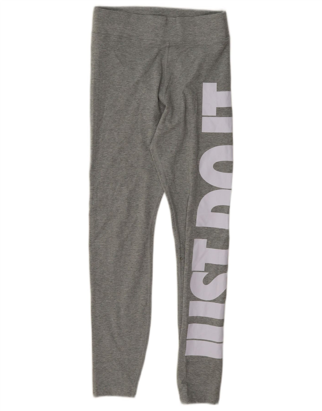 Nike Womens Graphic Leggings UK 10 Small Graue Baumwolle