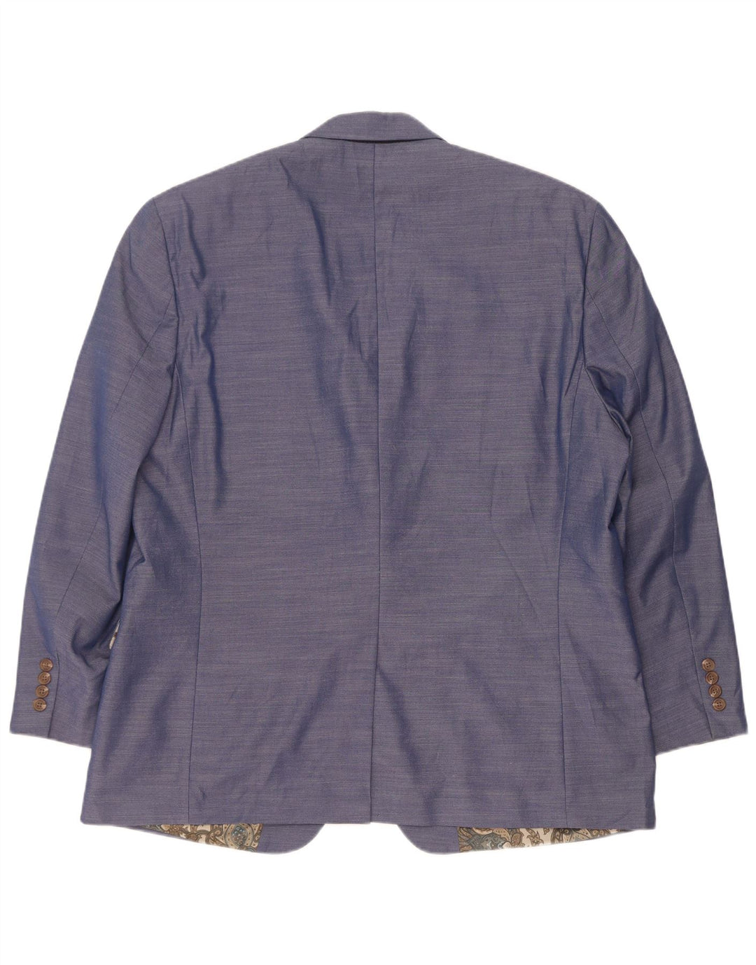 Chaps Herren-Blazer mit 2 Knöpfen, UK 46 3XL, blau geflecktes Polyester