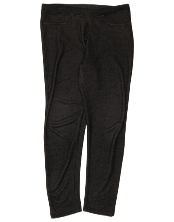 Ellesse Damen Leggings UK 12 Medium Schwarz Rayon