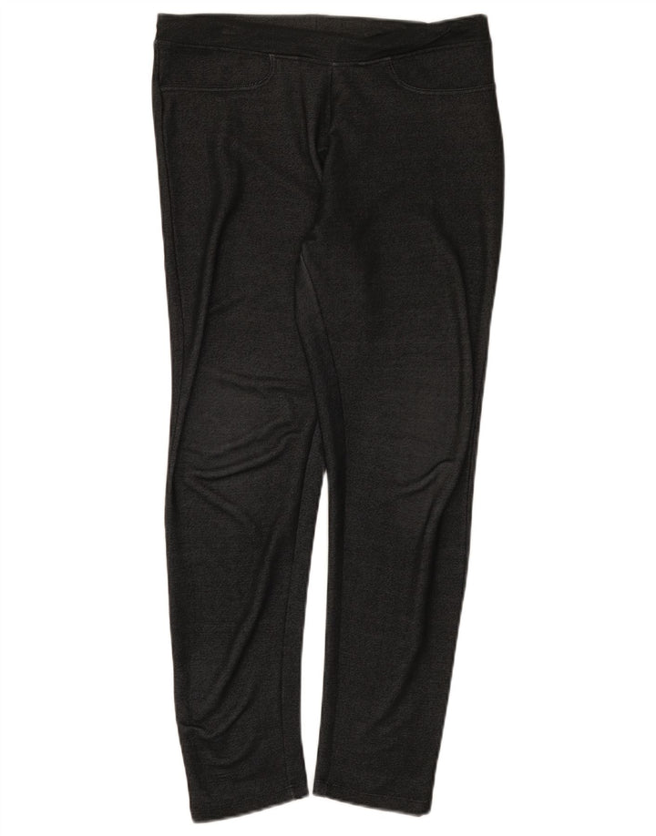 Ellesse Damen Leggings UK 12 Medium Schwarz Rayon