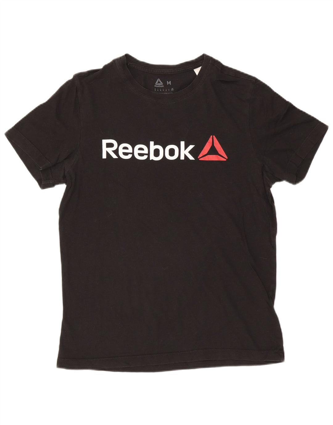 Reebok Herren Grafik T-Shirt Top Medium Schwarz Baumwolle