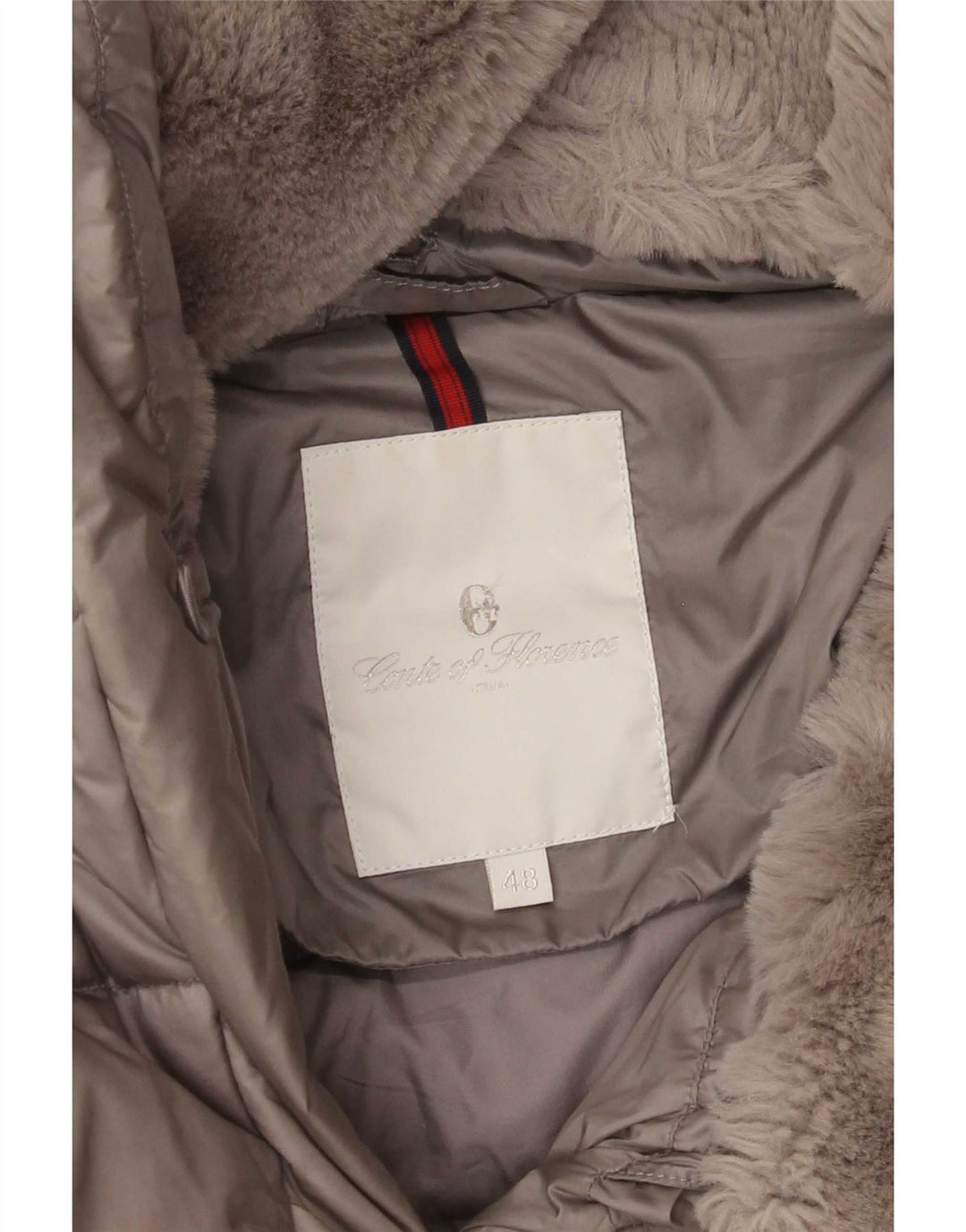 Conte of Florence Damen Wattierte Jacke IT 48 XL Grau