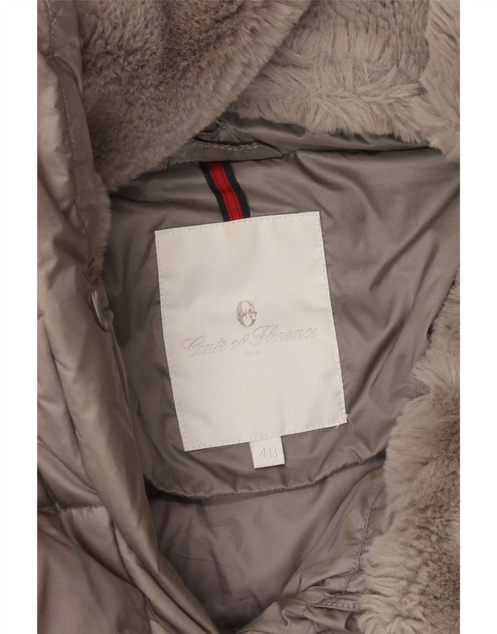 Conte of Florence Damen Wattierte Jacke IT 48 XL Grau