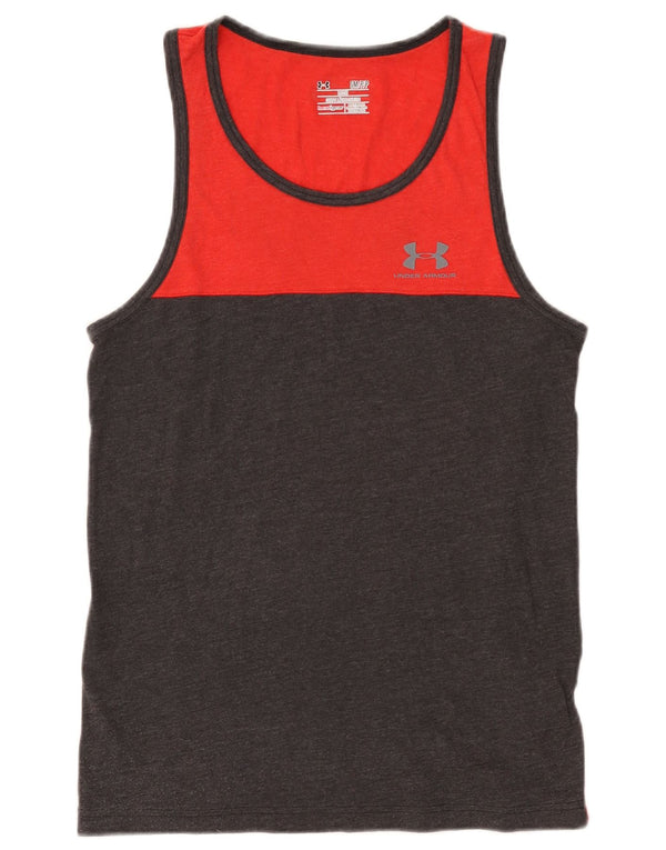 Under Armour Herren Heat Gear Weste Top Small Rot Farbblock