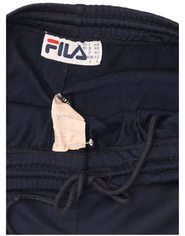 Fila Herren-Trainingshose IT 48 Mittelmarineblau gestreiftes Polyester