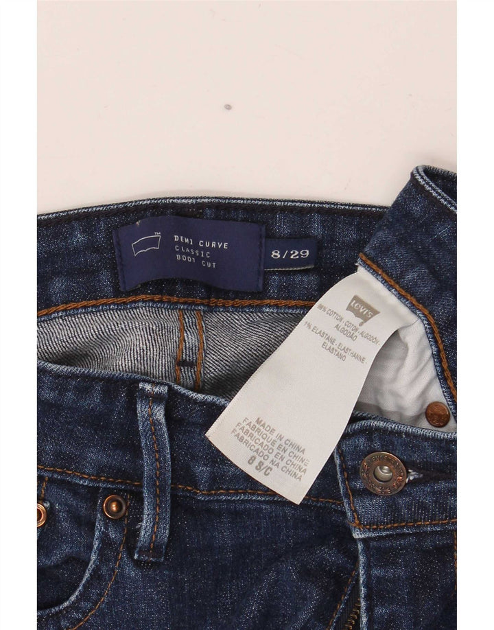 Levi's Damen Demi Curve Bootcut Jeans US 8 Medium W29 L30 Marineblau