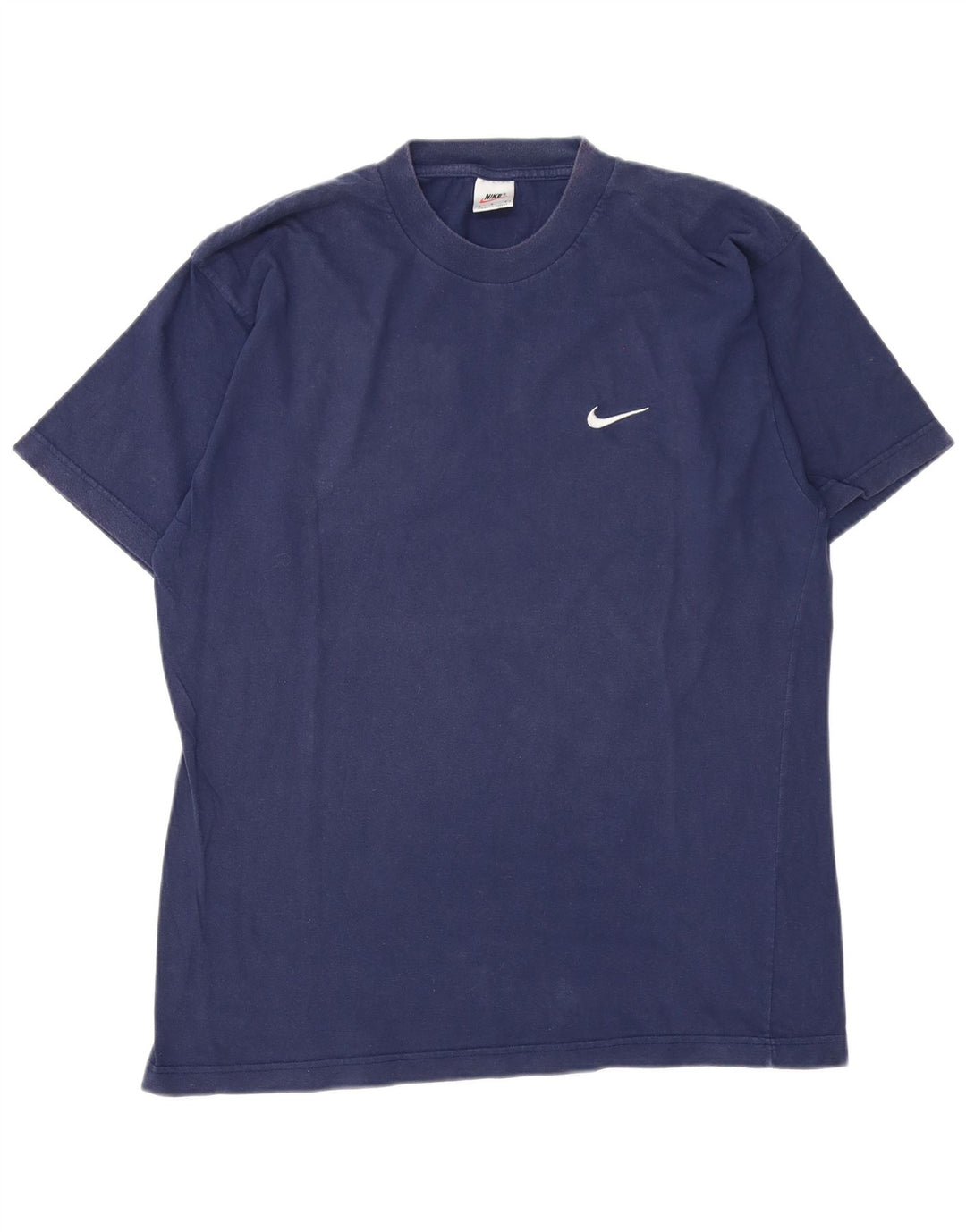 Nike Herren T-Shirt Top Large Marineblau Baumwolle