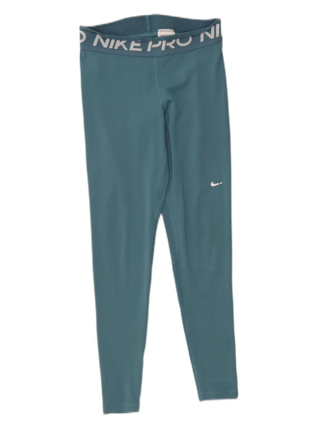 Nike Womens Dri Fit Graphic Leggings UK 12 Medium Türkis Polyester