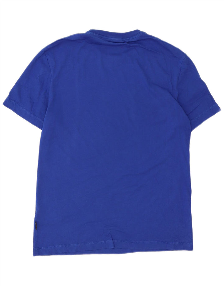 Calvin Klein Herren T-Shirt Top Small Blau Baumwolle
