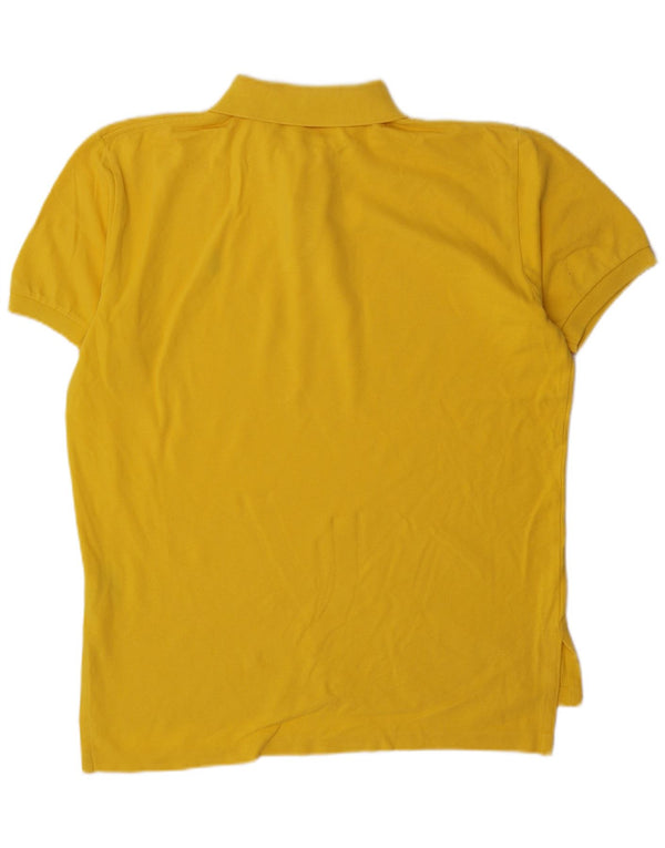 Polo Ralph Lauren Mens Polo Shirt Medium Yellow Cotton