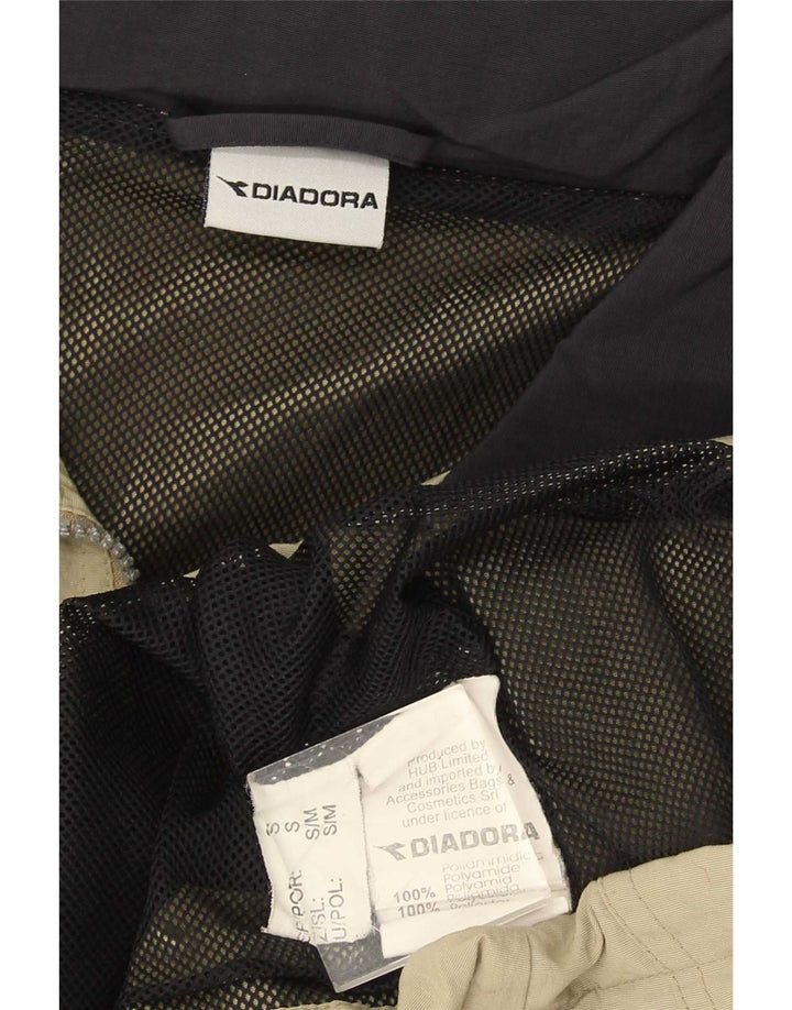 Diadora Herren Regenjacke UK 36 Small Khaki Polyamid