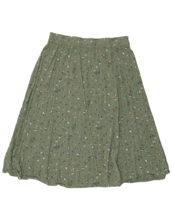 Fat Face A-Linien-Rock für Damen, UK 18, XL, W36, Viskose mit grünem Blumenmuster