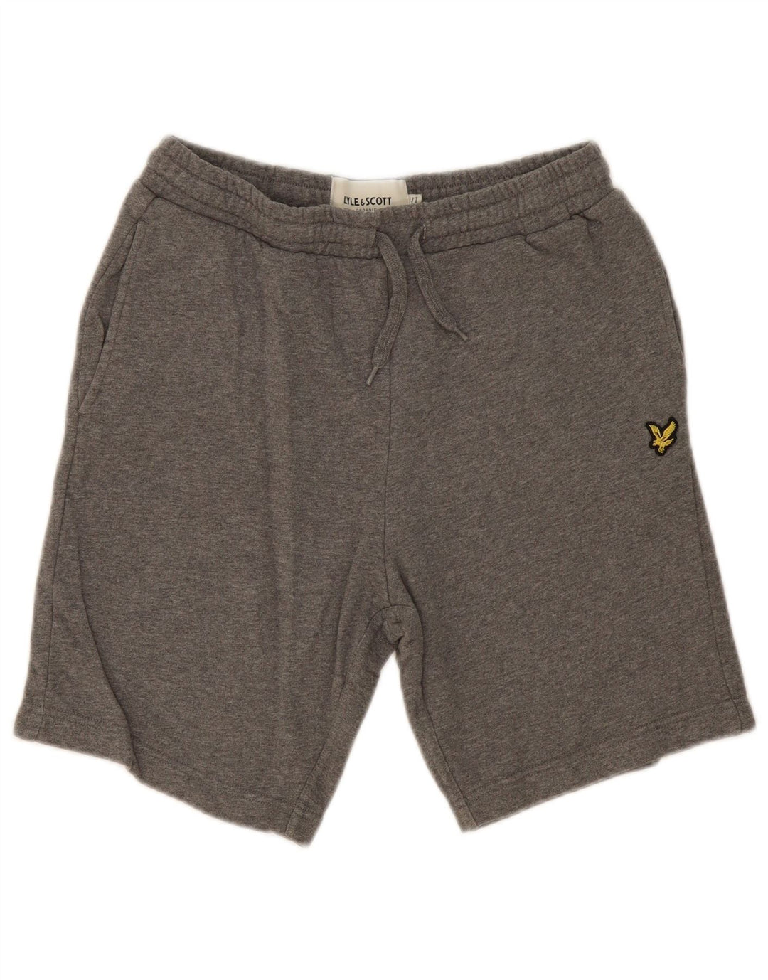 LYLE & SCOTT Herren-Sportshorts, Größe S, graue Baumwolle