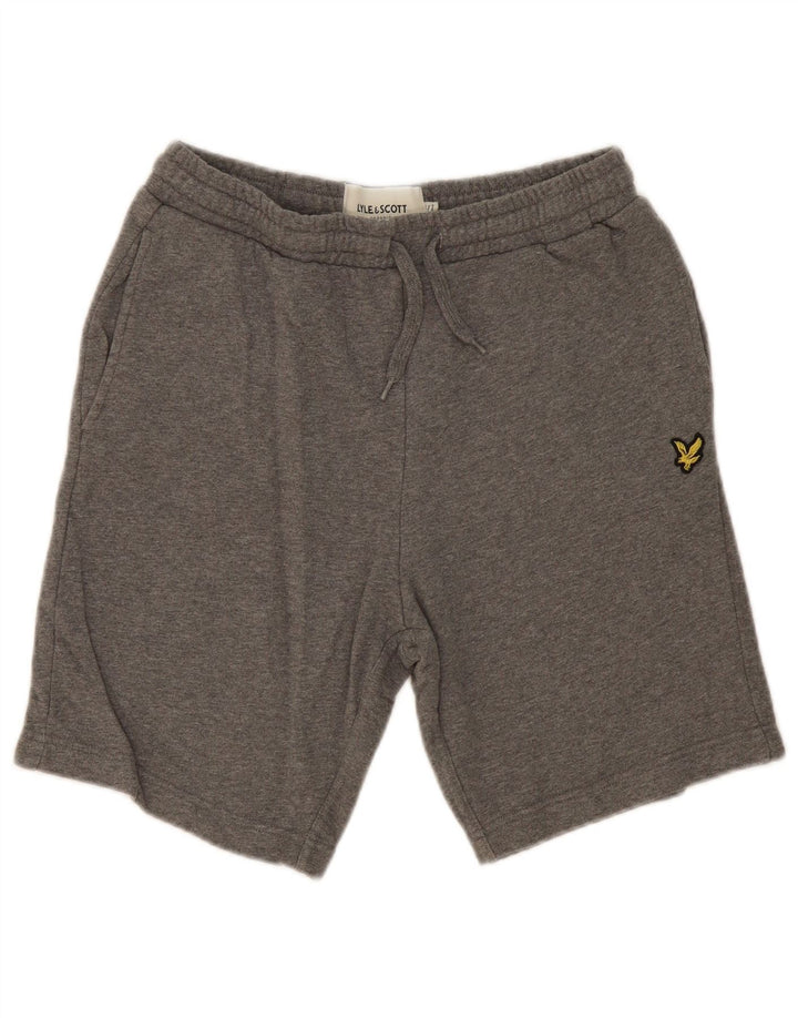 LYLE & SCOTT Herren-Sportshorts, Größe S, graue Baumwolle