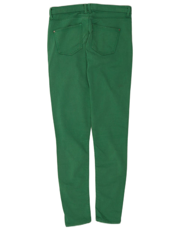 Topshop Womens Leigh Skinny Jeans W28 L30 Green Cotton