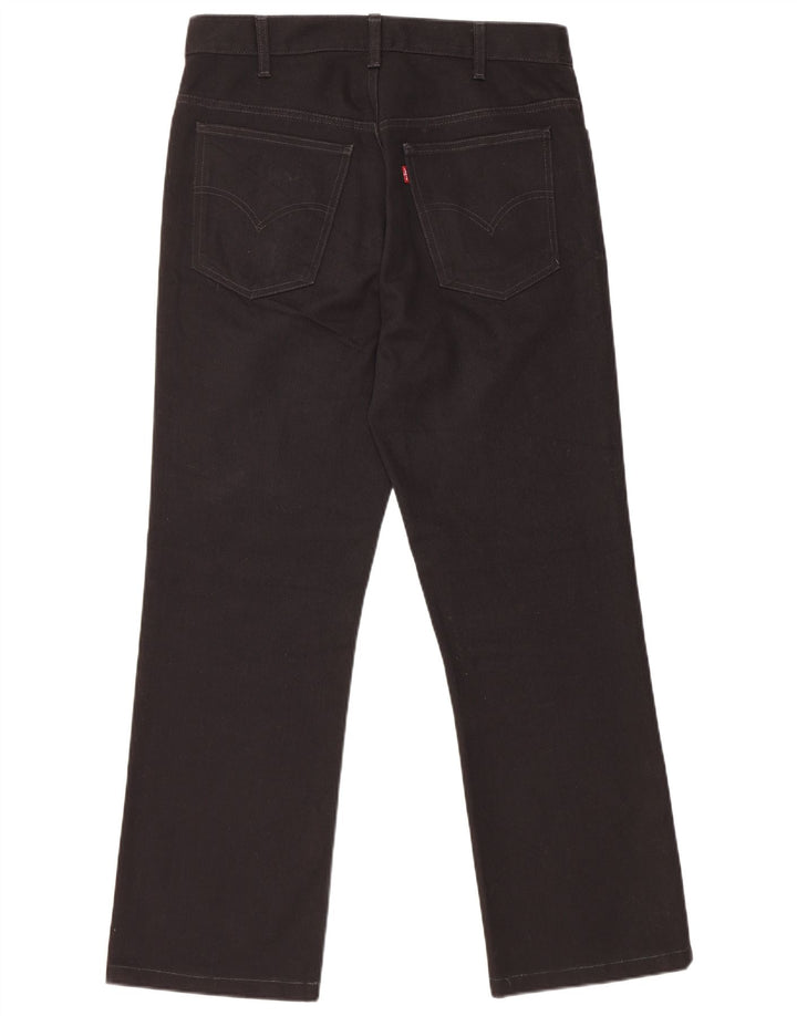 Levi's Herren Straight Jeans W33 L29 Schwarze Baumwolle