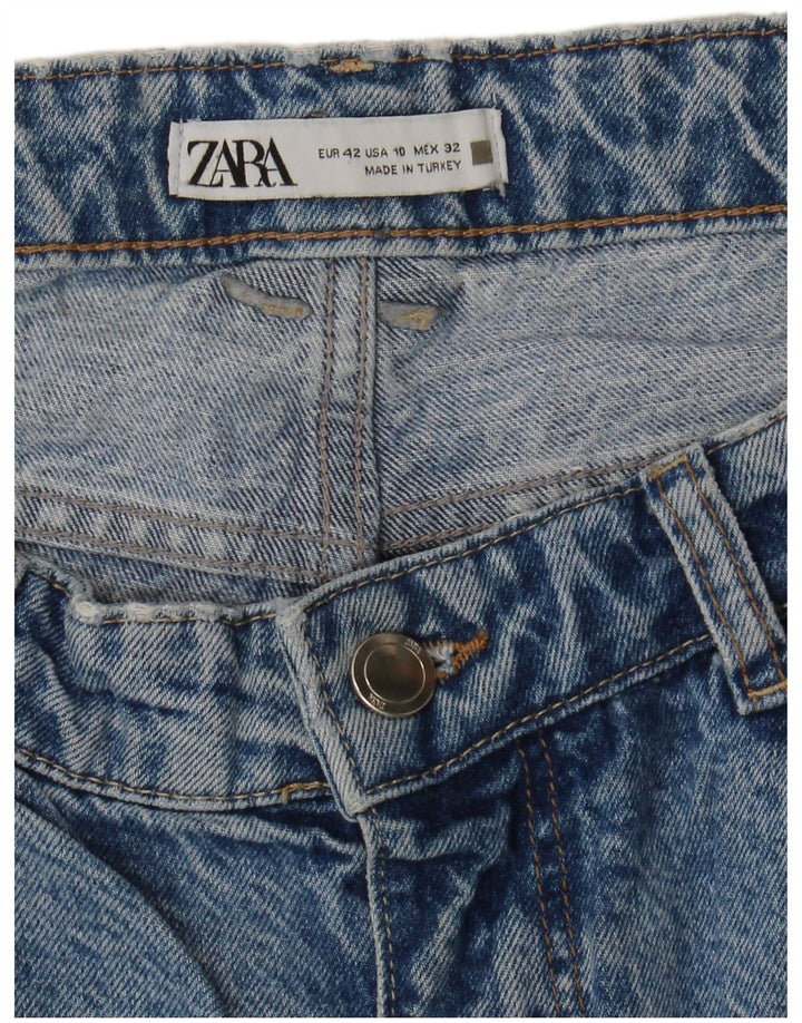 ZARA Damen Loose Jeans EU 42 Large W32 L27 Blau