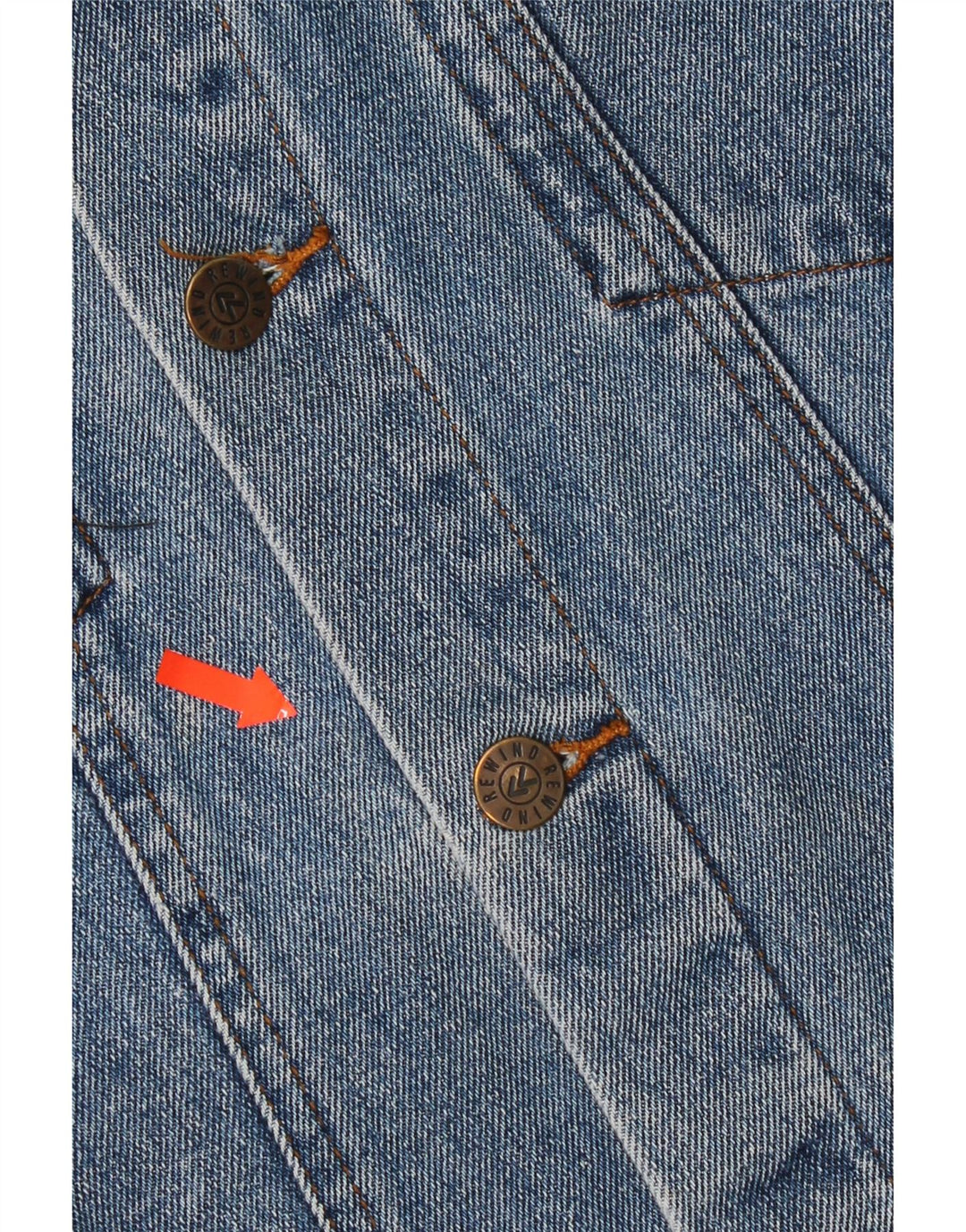 Rewino Herren Jeansjacke UK 40 Große blaue Baumwolle