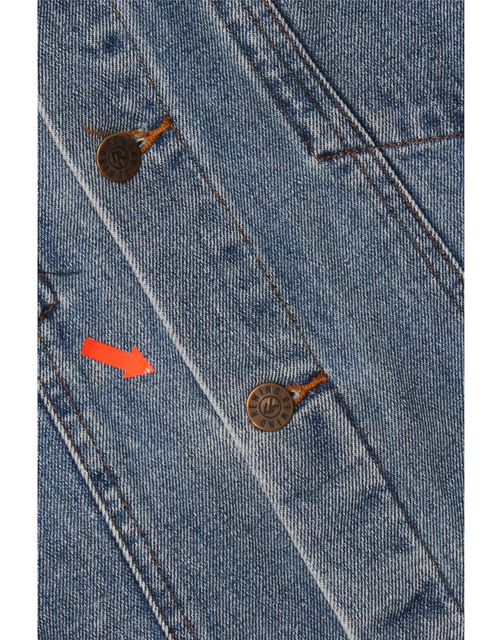 Rewino Herren Jeansjacke UK 40 Große blaue Baumwolle