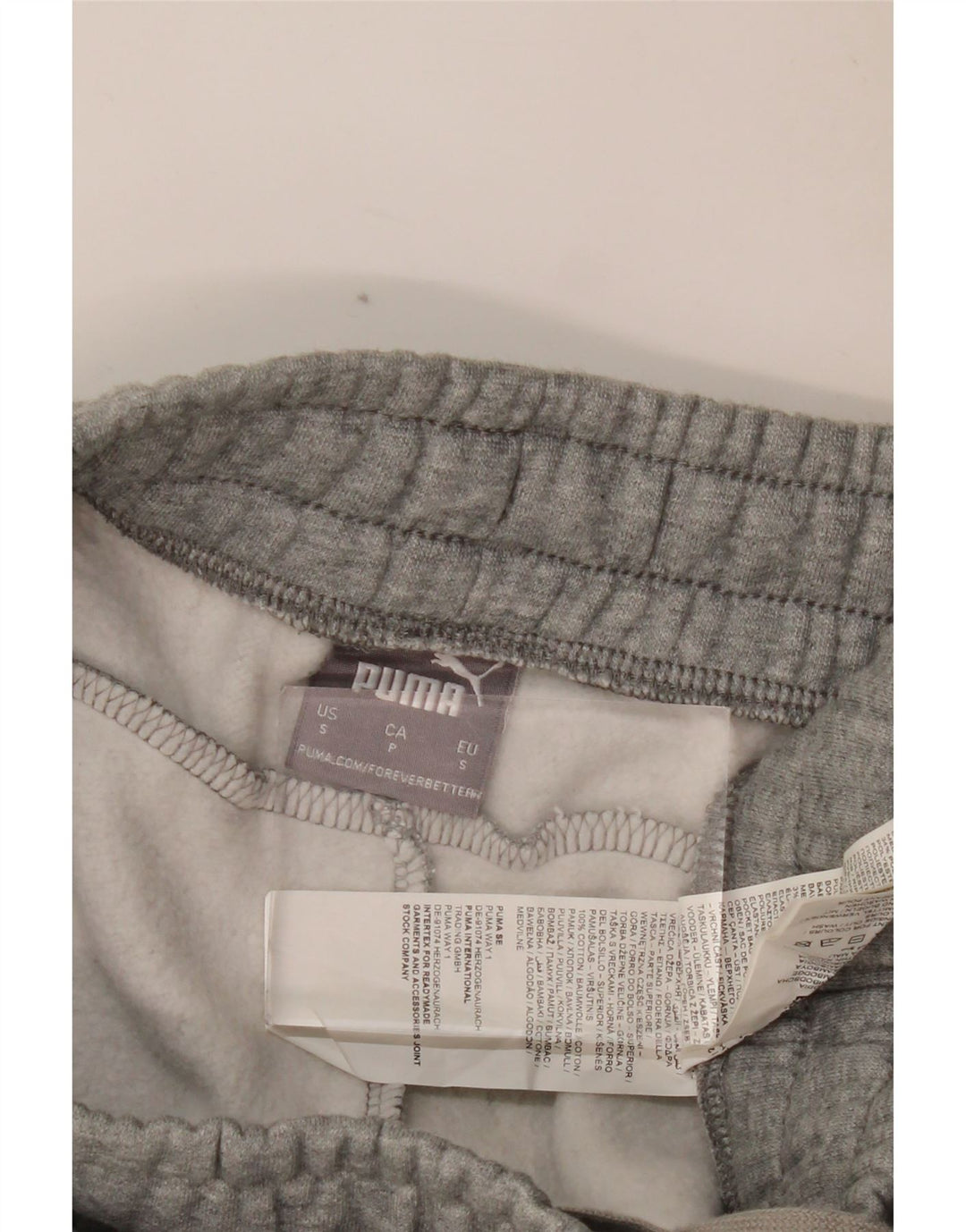 PUMA Herren-Trainingshose, Jogginghose, Größe S, Grau, Baumwolle