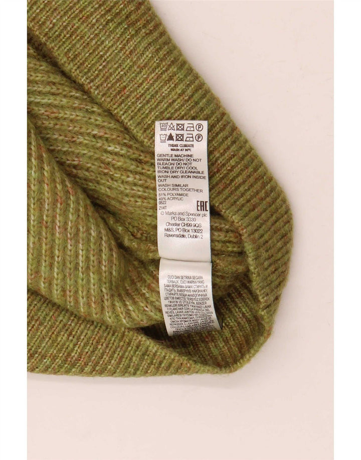 Marks & Spencer Damen-Tanktop mit Reißverschluss am Hals, UK 14, Mittel Khaki gefleckt