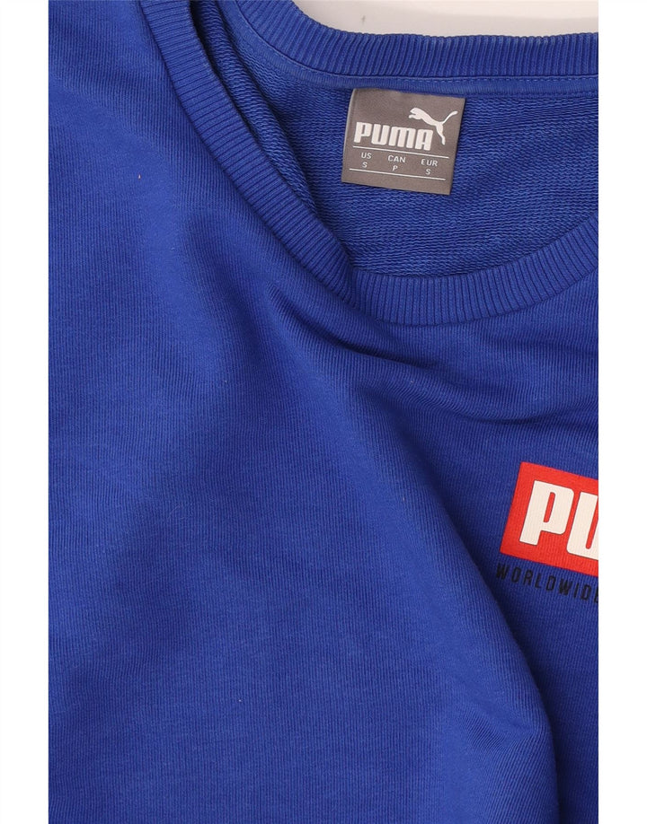 Puma Herren Grafik-Sweatshirt, Pullover, Größe S, Blau