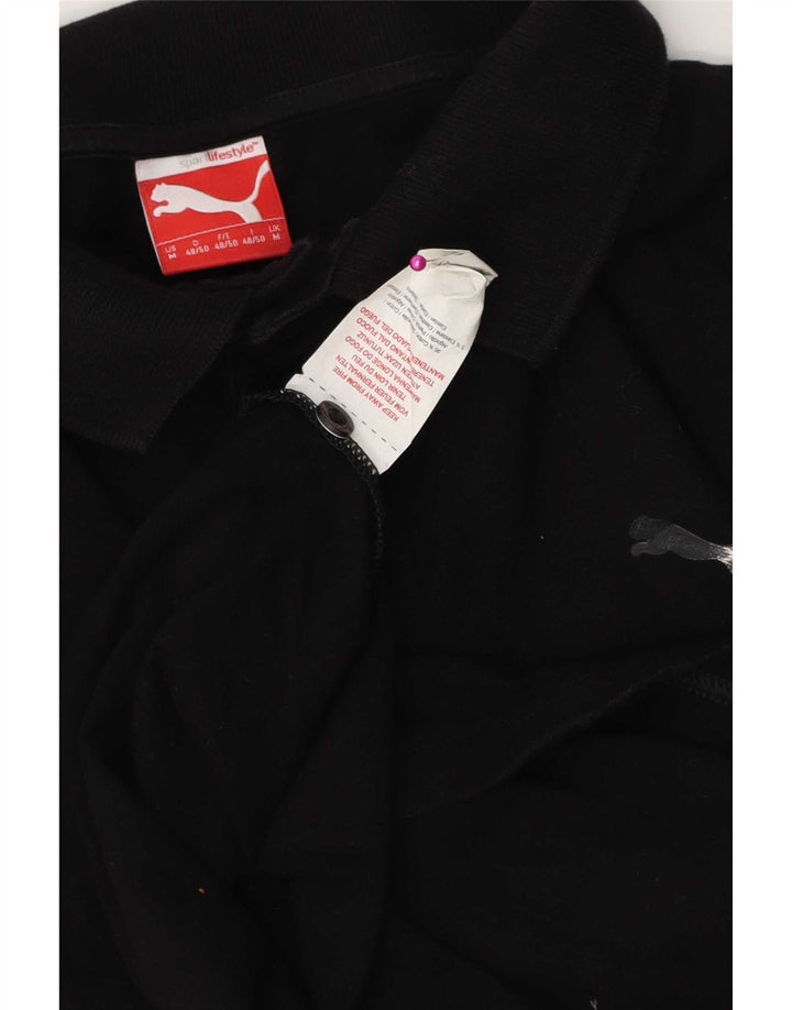 Puma Herren Poloshirt Medium Schwarz Baumwolle