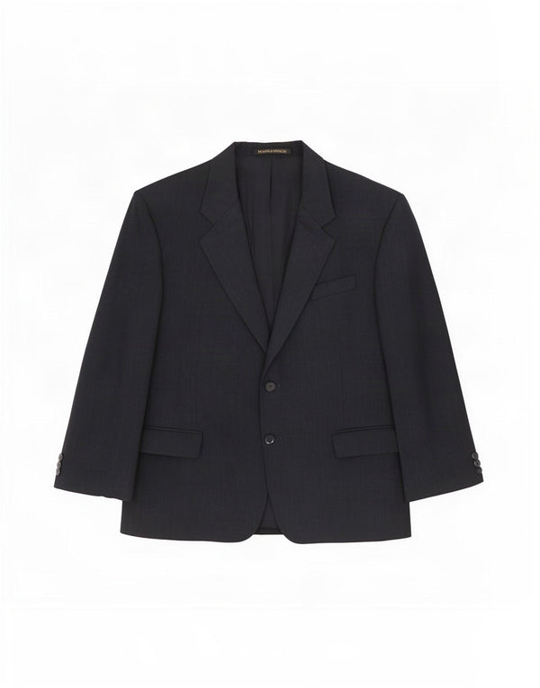 Marks & Spencer Herren-Blazer, kurz, mit 2 Knöpfen, UK 44, XL, Marineblau