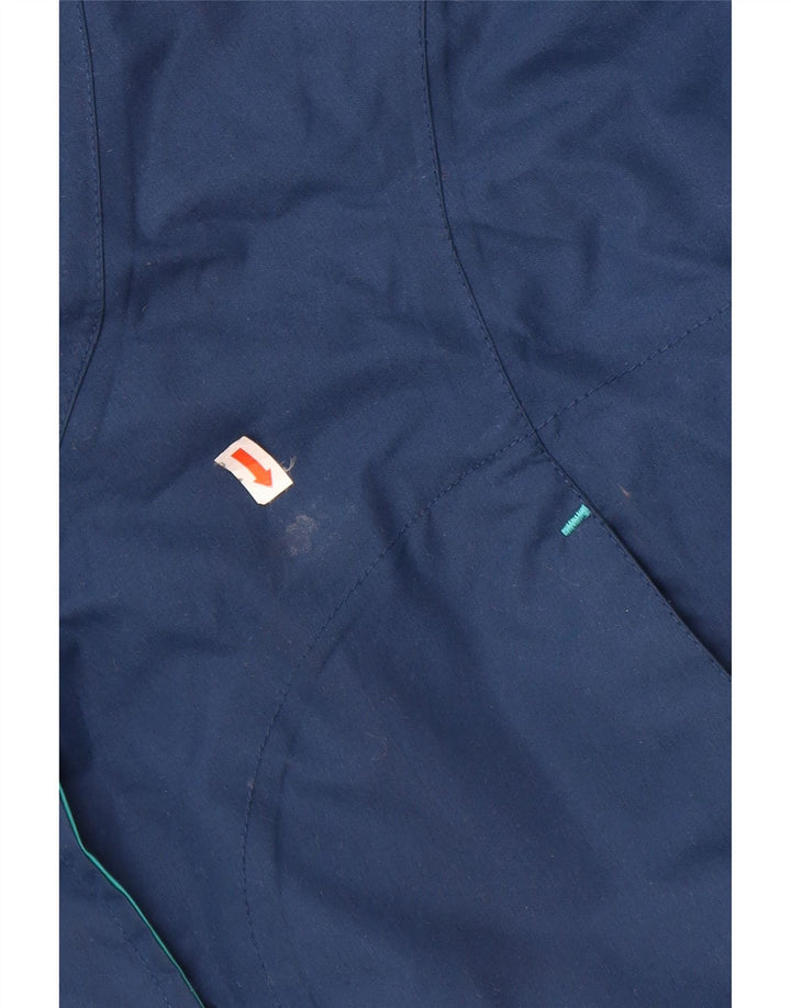 TARGET DRY Womens Hooded Rain Jacket UK 16 Large Navy Blue Polyester