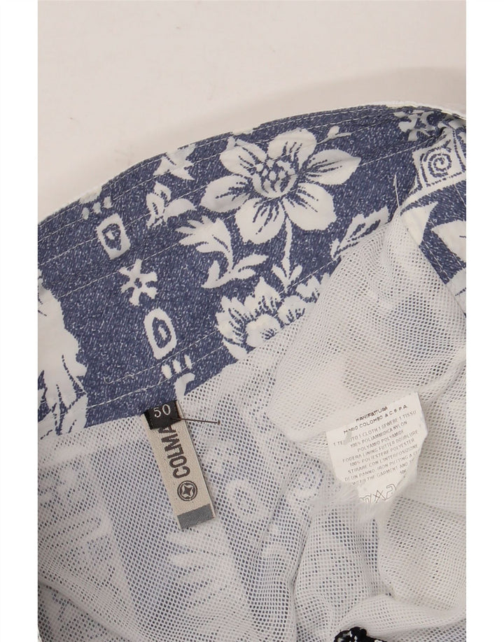 Colmar Herren Badeshorts IT 50 Mittelblaues Nylon mit Blumenmuster