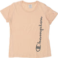 CHAMPION Womens Graphic T-Shirt Top UK 14 Medium Pink Vintage Champion and Second-Hand Champion from Messina Hembry 