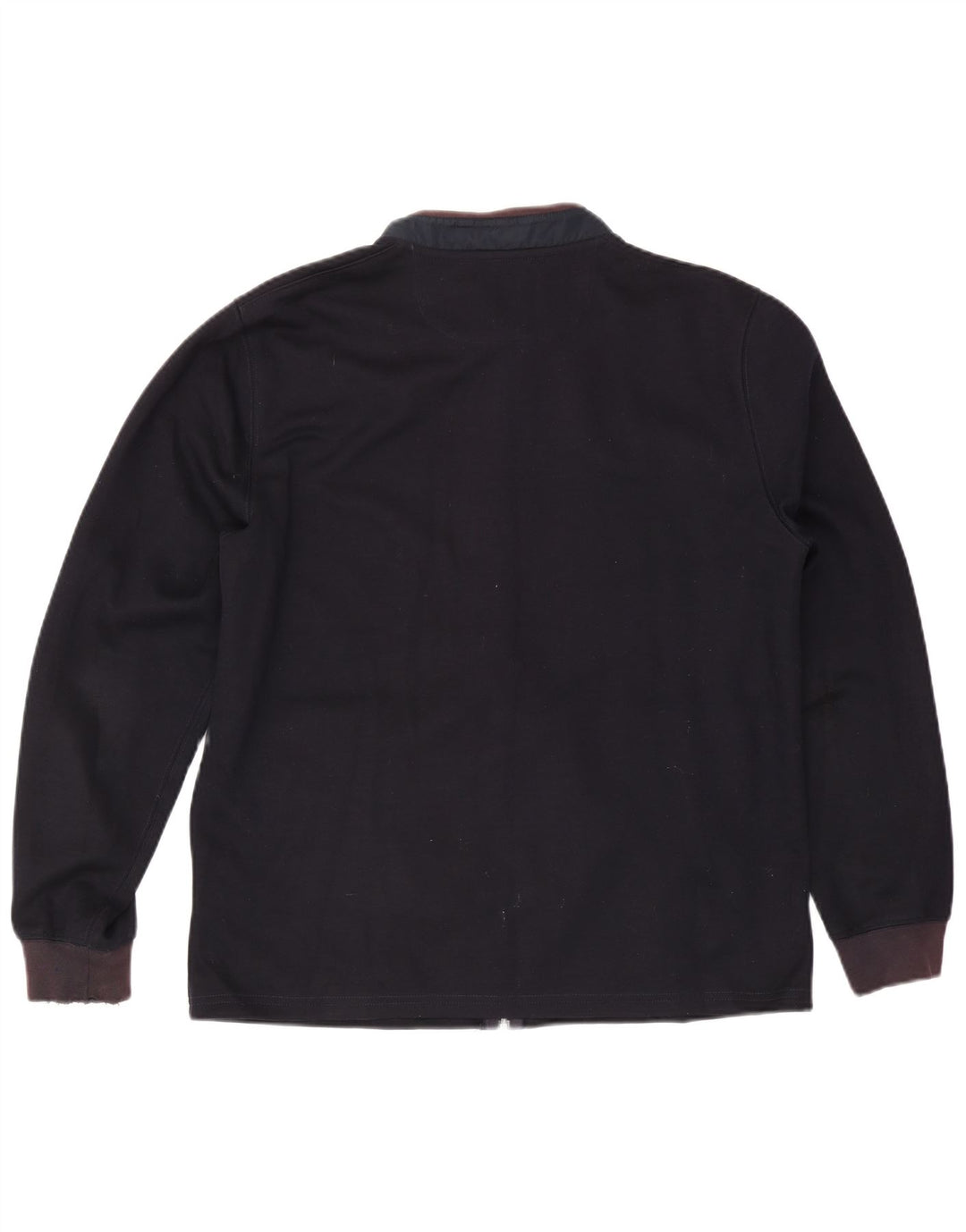 Massimo Dutti Herren-Trainingsanzug, Oberteil, Jacke, XL, Marineblau, Farbblock-Baumwolle