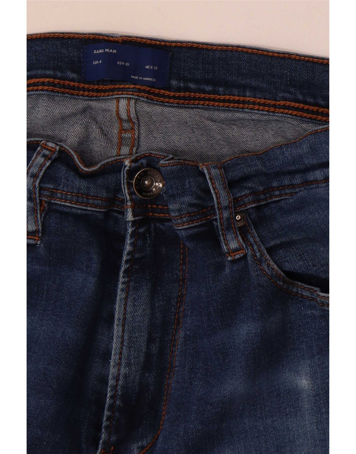Zara Herren Slim Jeans EU 40 Mittel W31 L32 Blau