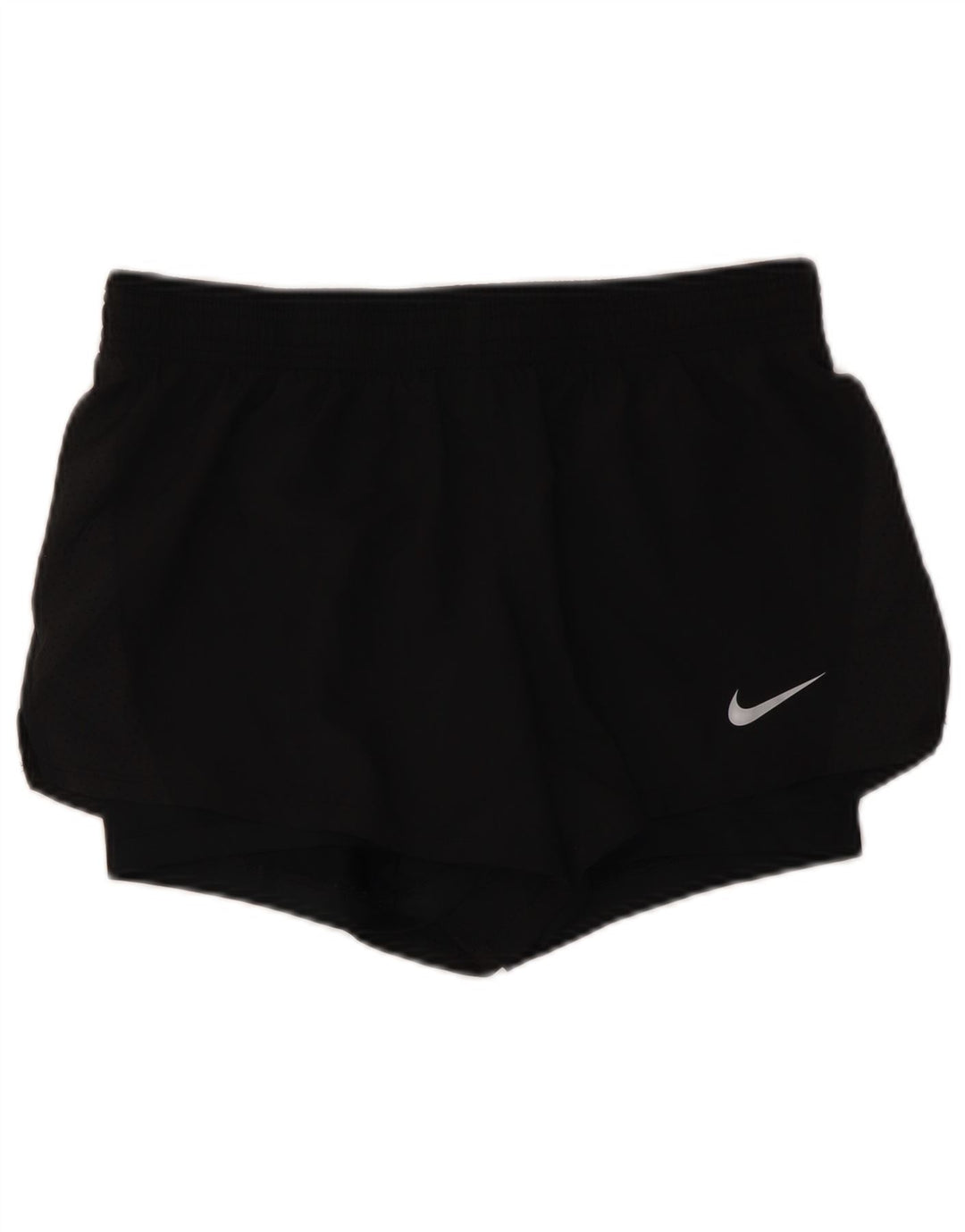 NIKE Damen Dri Fit Sport Shorts UK 14 Medium Schwarz Polyester
