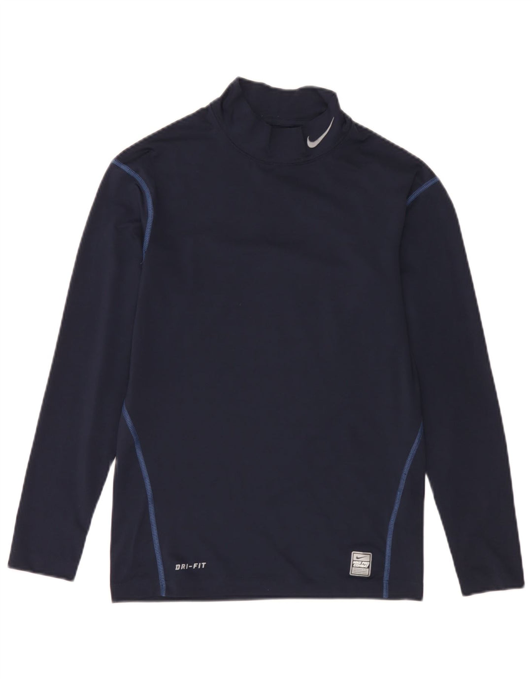 Nike Herren Dri Fit Top Langarm UK 42/44 Large Marineblau Polyester