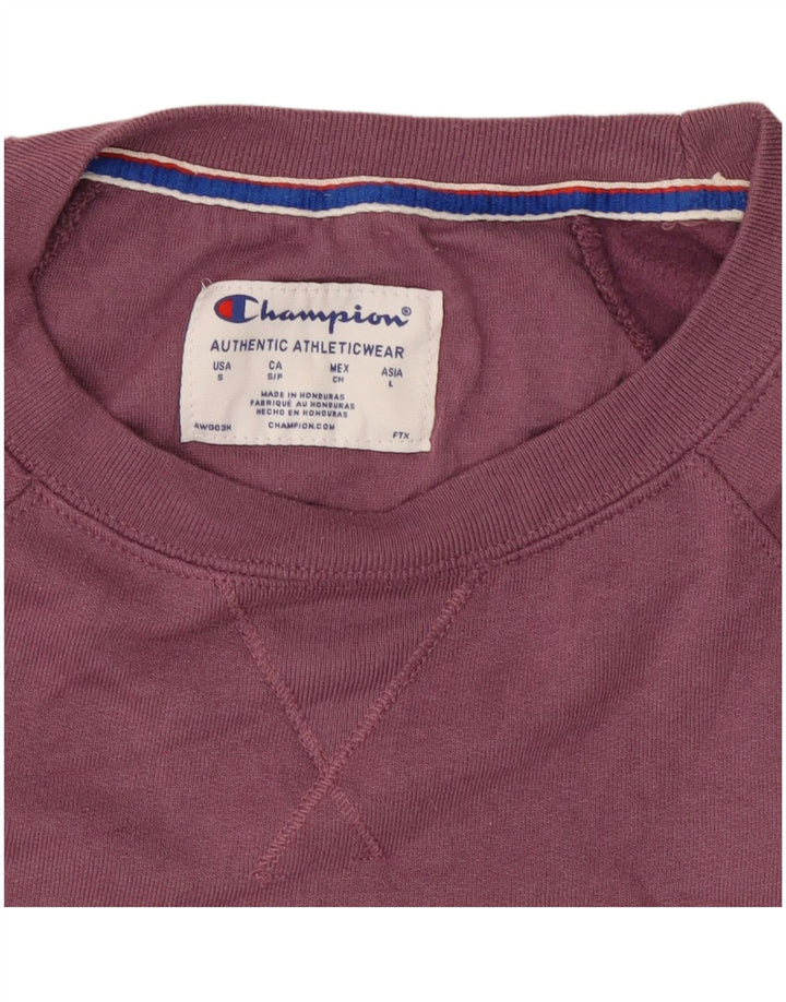 Champion Damen Sweatshirt Pullover UK 10 Small Lila