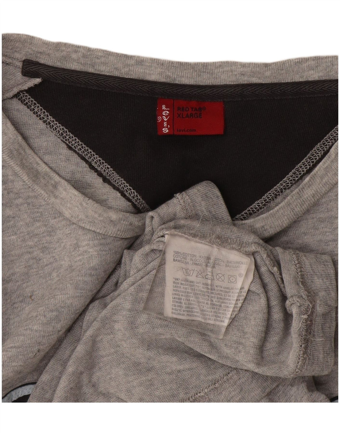 Levi's Herren Graphic Top Langarm XL Grau Baumwolle
