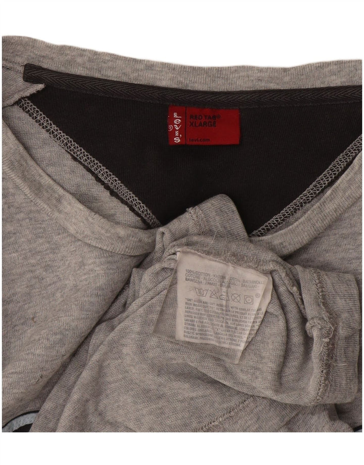 Levi's Herren Graphic Top Langarm XL Grau Baumwolle