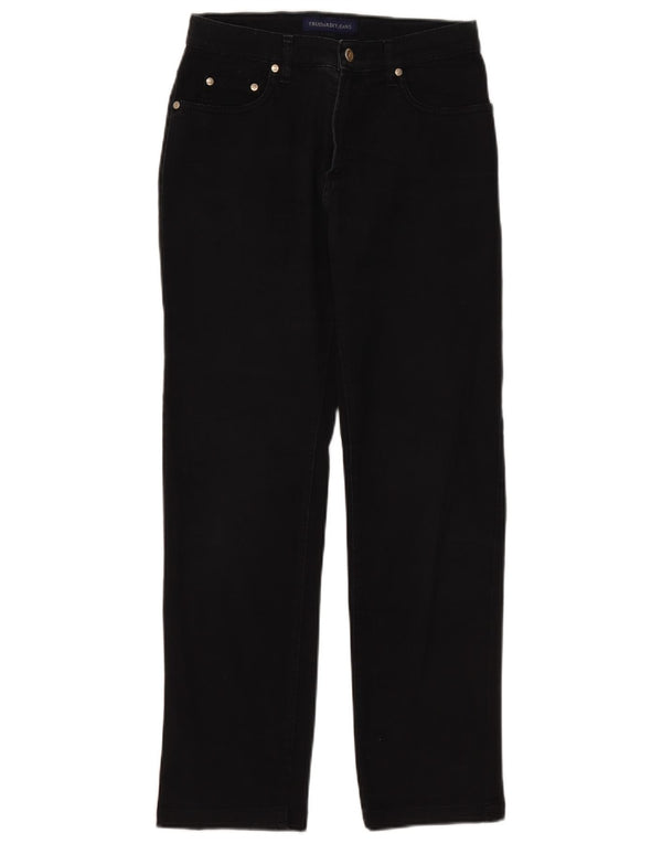 Trussardi Damen Straight Jeans W27 L28 Schwarz