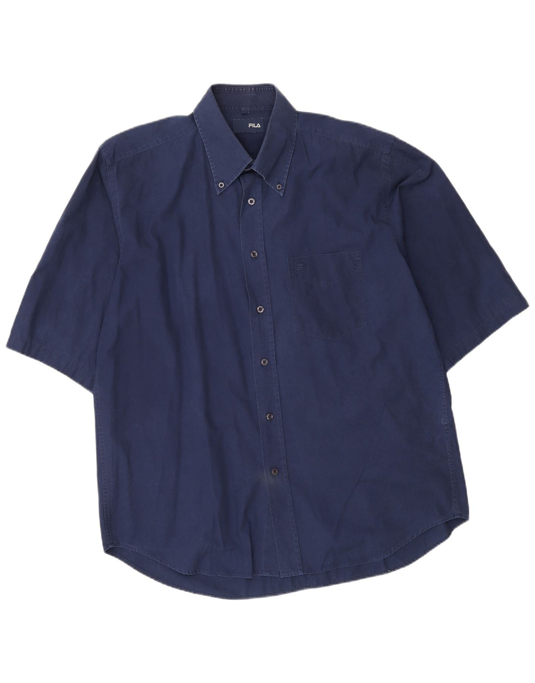 Fila Herren-Kurzarmhemd, groß, marineblau, Baumwolle