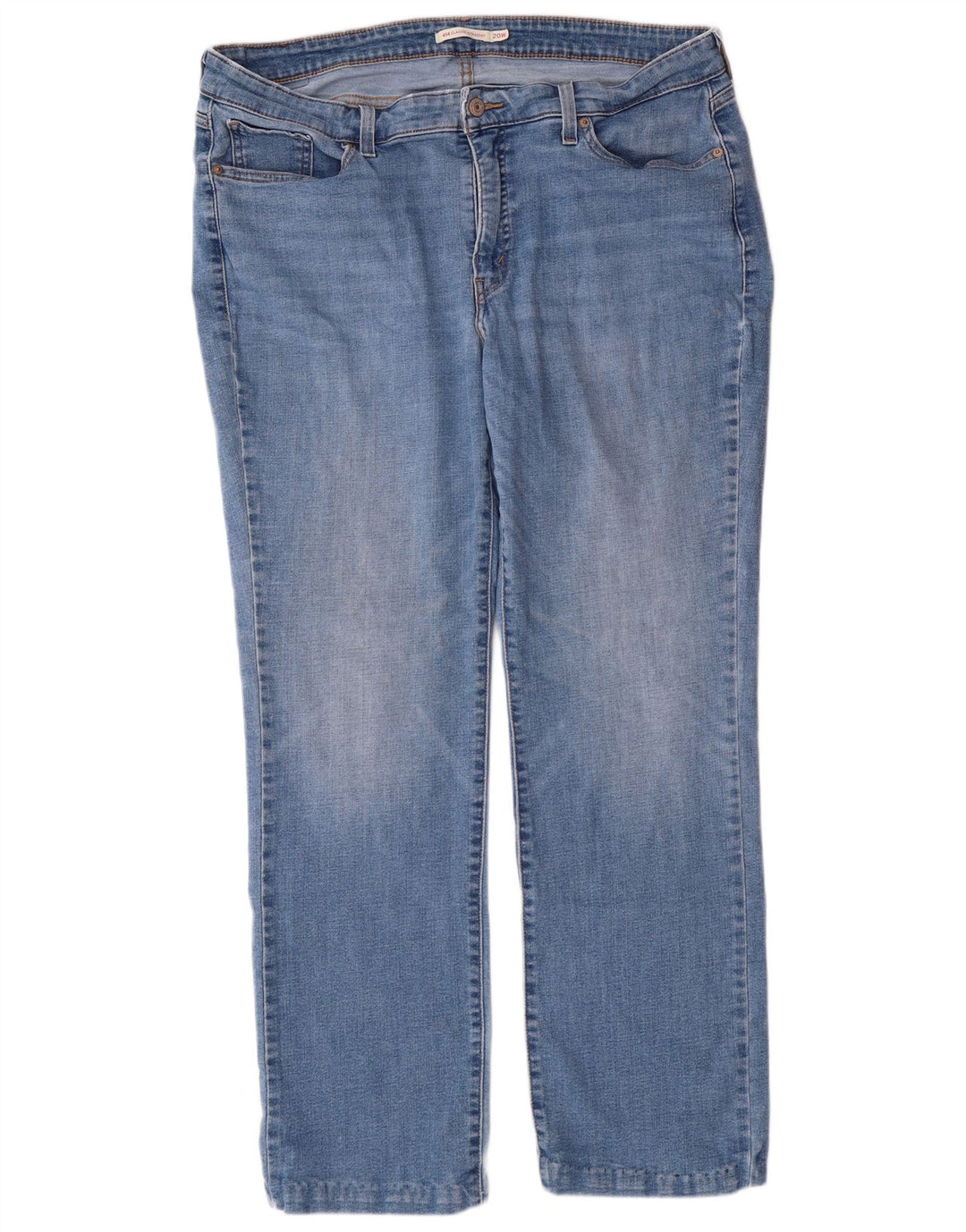 LEVI'S Damen 414 Classic Fit Straight Jeans US 20 3XL W40 L30 Blaue Baumwolle