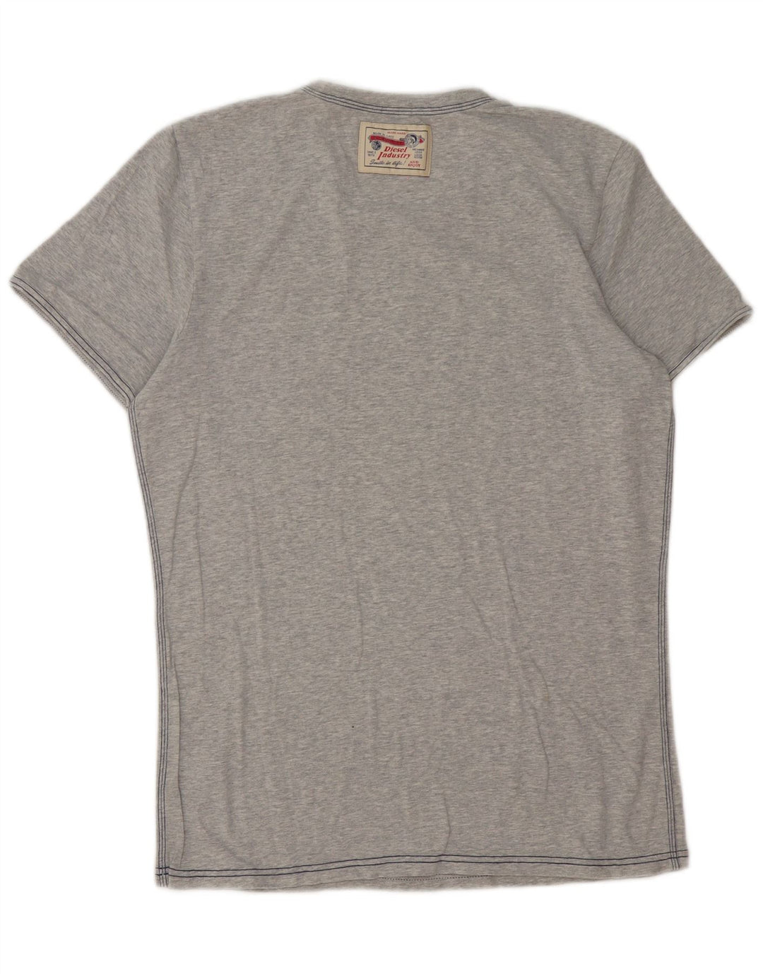 Diesel Herren T-Shirt Top XL Grau gefleckte Baumwolle