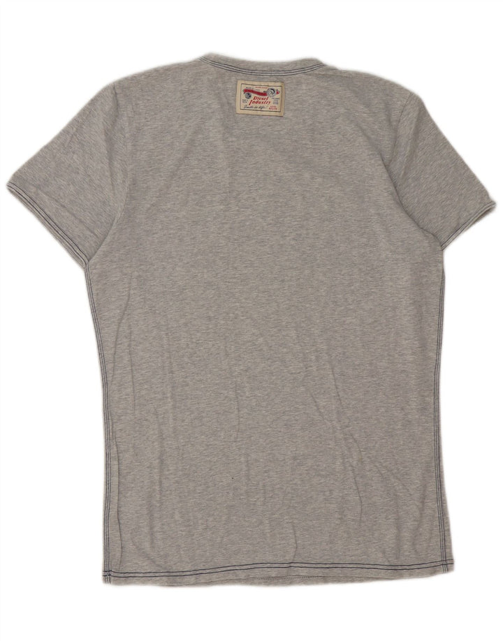 Diesel Herren T-Shirt Top XL Grau gefleckte Baumwolle