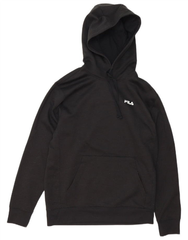 Fila Herren Kapuzenpullover Small Schwarz Polyester