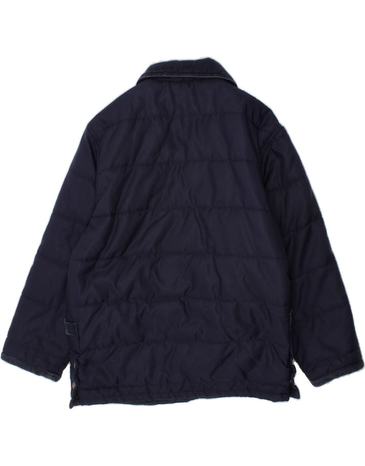 TRUSSARDI BABY Girls Padded Jacket 5-6 Years Navy Blue Polyamide Vintage Trussardi Baby and Second-Hand Trussardi Baby from Messina Hembry 