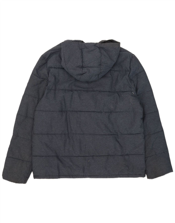 Penguin Wattierte Herrenjacke mit Kapuze, UK 44 2XL, Marineblau, Polyamid